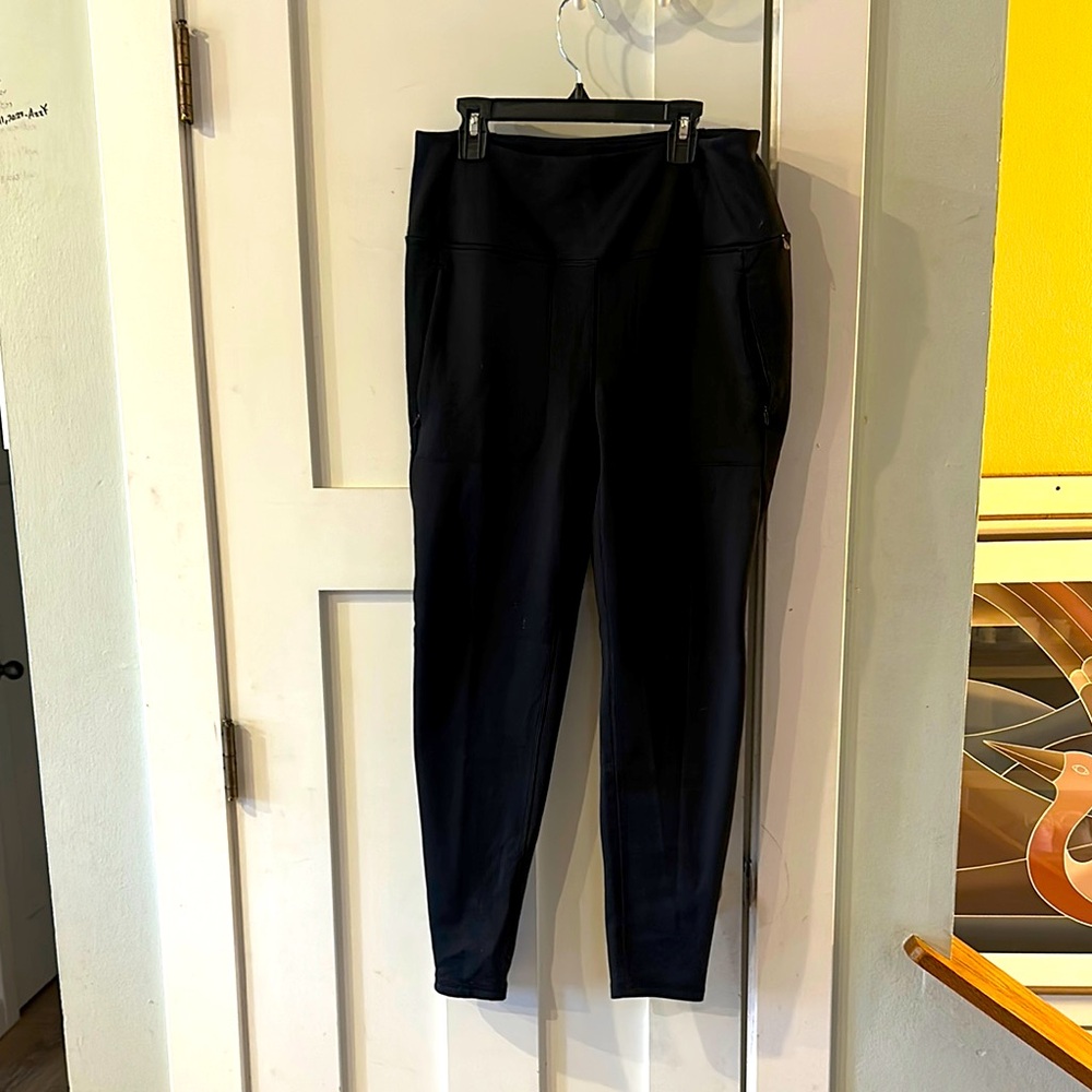 Black High-Waisted Leggings fleece lined
